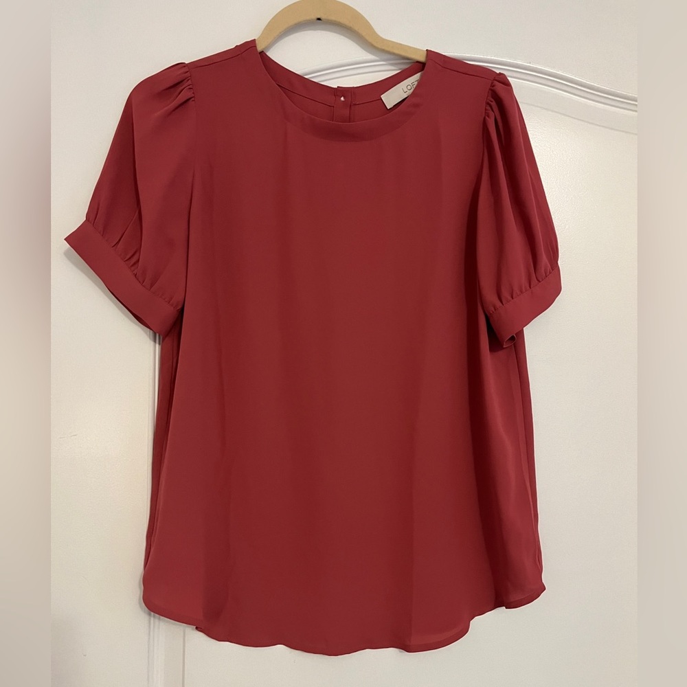 Loft Mauve Short-sleeve Top